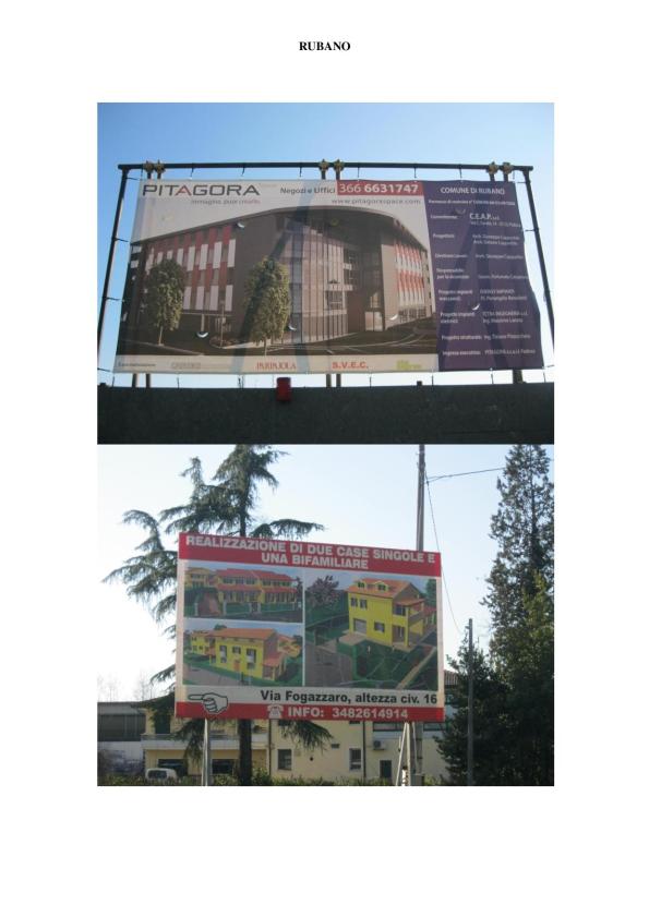 Rubano, complessi edilizi invenduti