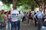 Cagliari, sit in contro il progetto Saras dei indagini energetiche ad Arborea (1 luglio&nbsp;2015)