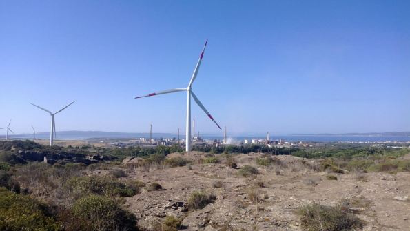 Portoscuso, centrale eolica 