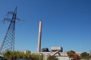Portoscuso, zona industriale di Portovesme, centrale termoelettrica Enel 