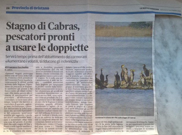La Nuova Sardegna, 17 dicembre 2015