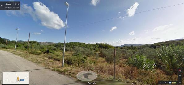 Guilmi, Lago Vassello, area di ubicazione del polo scolastico (da Google Earth)