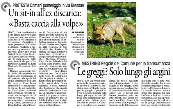 Il Gazzettino, 22 gennaio 2016