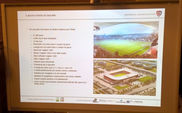 Cagliari, progetto nuovo stadio (2016)