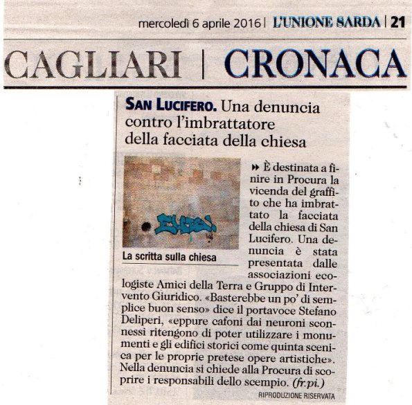 L'Unione Sarda, 6 aprile 2016