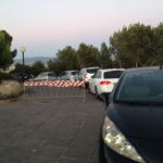Cagliari, parco comunale Colle di S. Michele, automobili&nbsp;parcheggiate