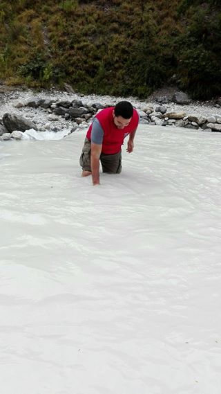 Alpi Apuane, Canale Renara inquinato da marmettola (16 settembre 2016)