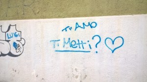 Cagliari, scritta murale