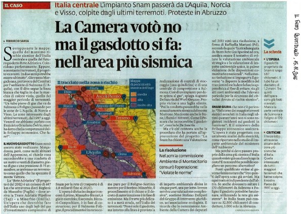 Il Fatto Quotidiano, 15 novembre 2016