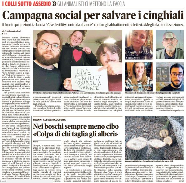 Il Mattino di Padova, 9 novembre 2016