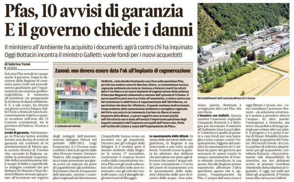 Il Mattino di Padova, 30 gennaio 2017