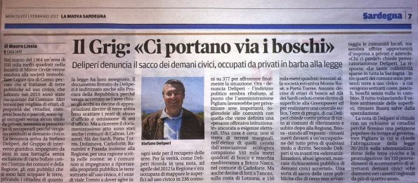 La Nuova Sardegna, 1 febbraio 2017