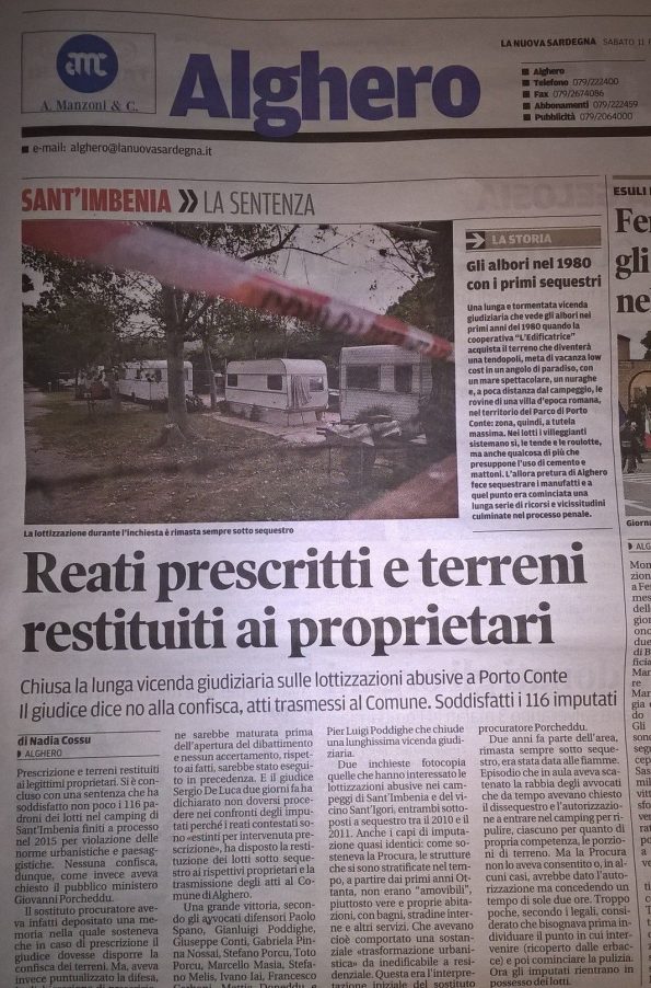 La Nuova Sardegna, 11 febbraio 2017