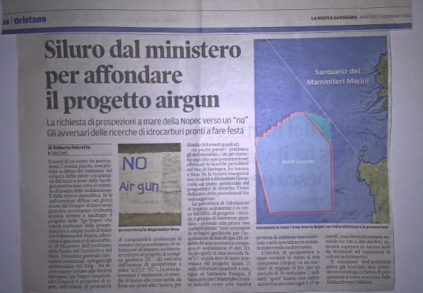 La Nuova Sardegna, 7 febbraio 2017