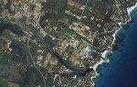 Orosei, veduta aerea della costa di Cala Liberotto (da Sardegna&nbsp;Geoportale)