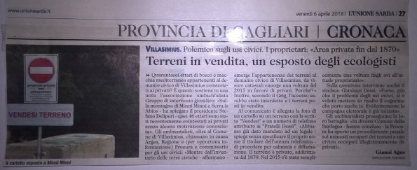 L'Unione Sarda, 6 aprile 2018 - Copia