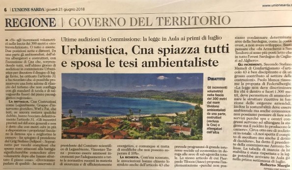 L'Unione Sarda, 21 giugno 2018 - Copia